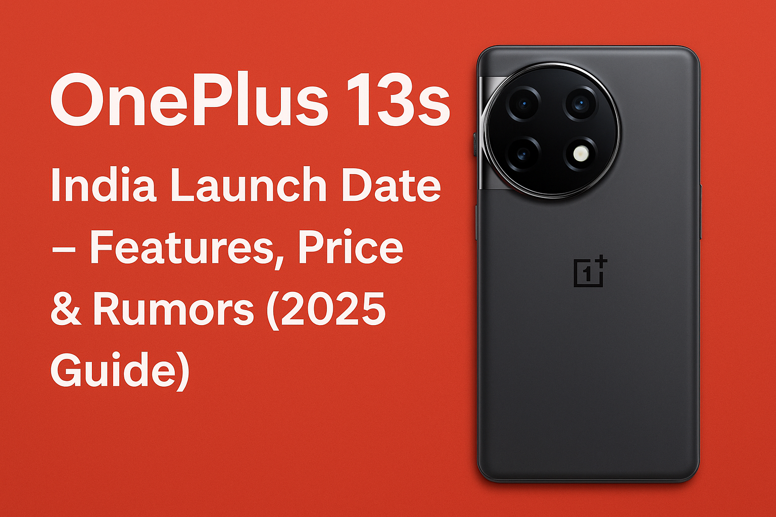 OnePlus 13s Launch Date in India